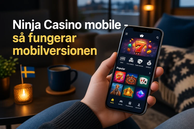 Ninja Casino mobile - så fungerar mobilversionen