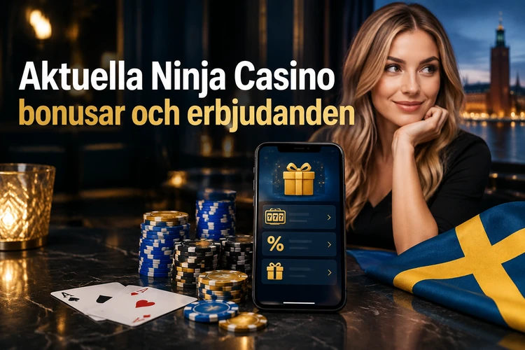 Aktuella Ninja Casino bonusar och erbjudanden