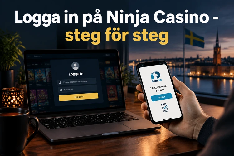 Logga in på Ninja Casino - steg för steg