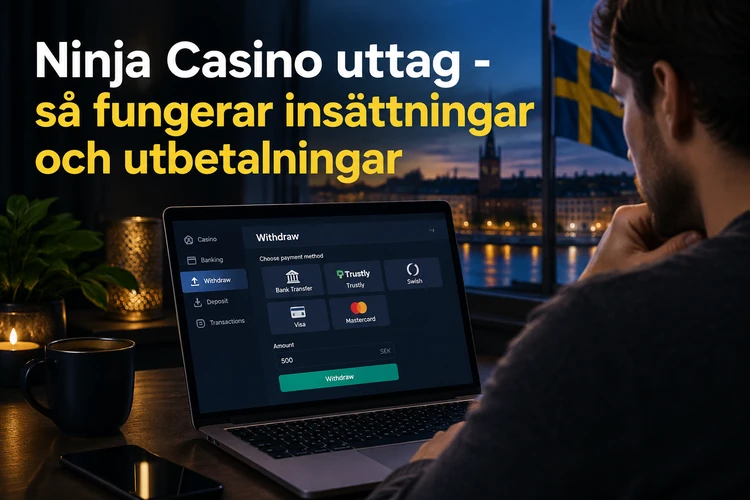 Ninja Casino uttag - så fungerar insättningar och utbetalningar