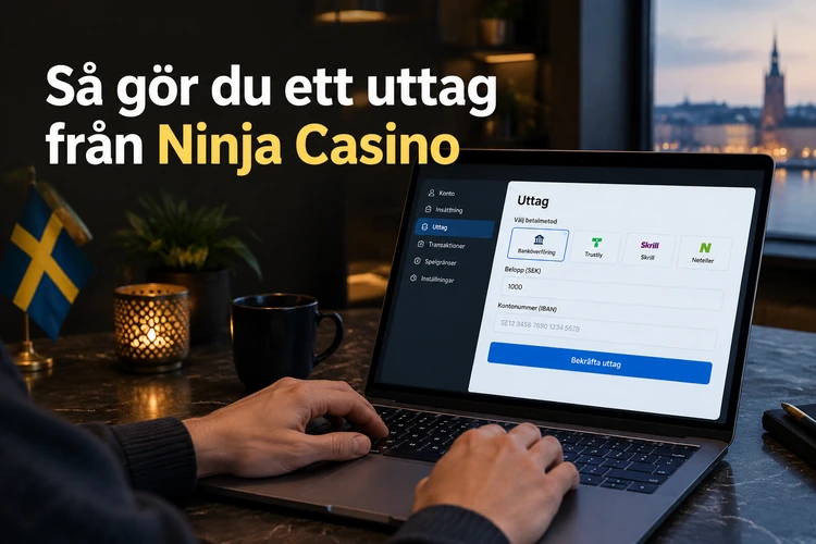 Så gör du ett uttag från Ninja Casino